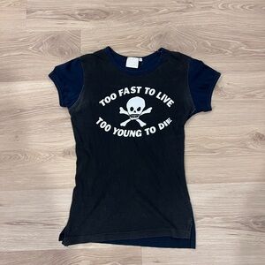 Vivienne Westwood Black and Navy Skull Tee